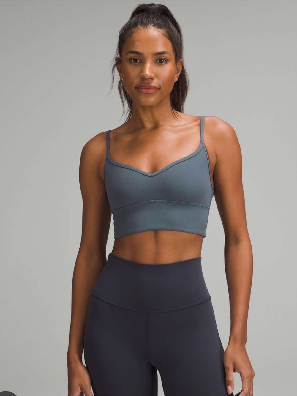 Lululemon Align Sweetheart Bra *Light Support, A/B Cup - Oil Grey - SZ 4